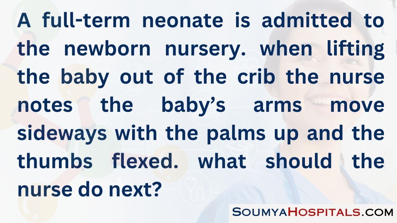 A full-term neonate is admitted to the newborn nursery