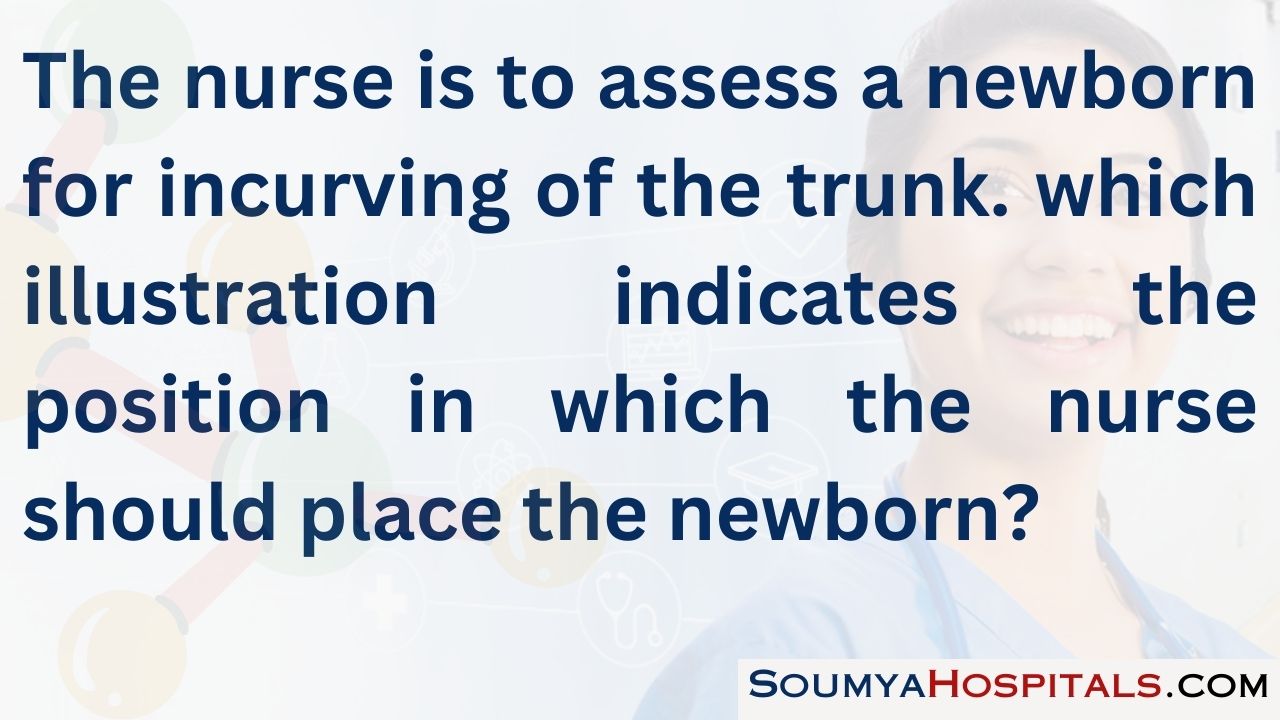 The nurse is to assess a newborn for incurving of the trunk. which illustration indicates the position in which the nurse should place the newborn