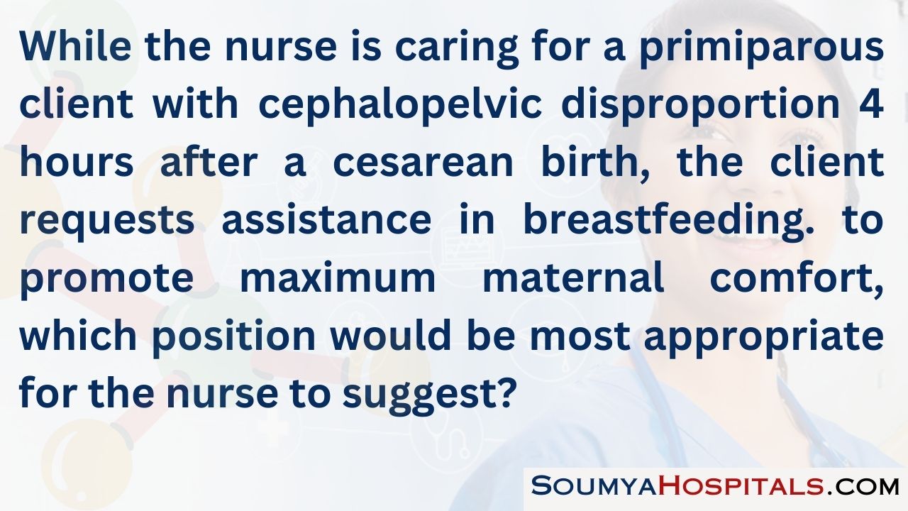 While the nurse is caring for a primiparous client with cephalopelvic disproportion 4 hours after a cesarean birth