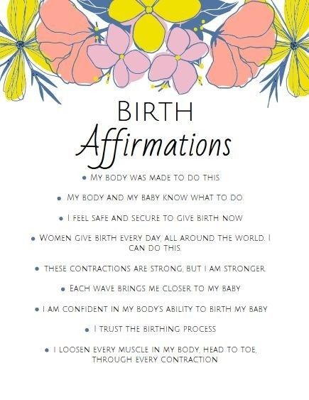 Birth Affirmations