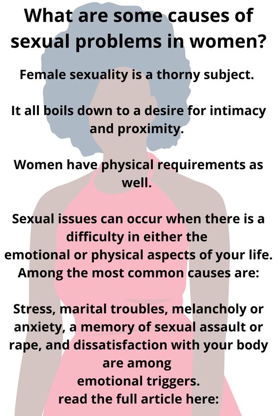 What are some causes of sexual problems in women