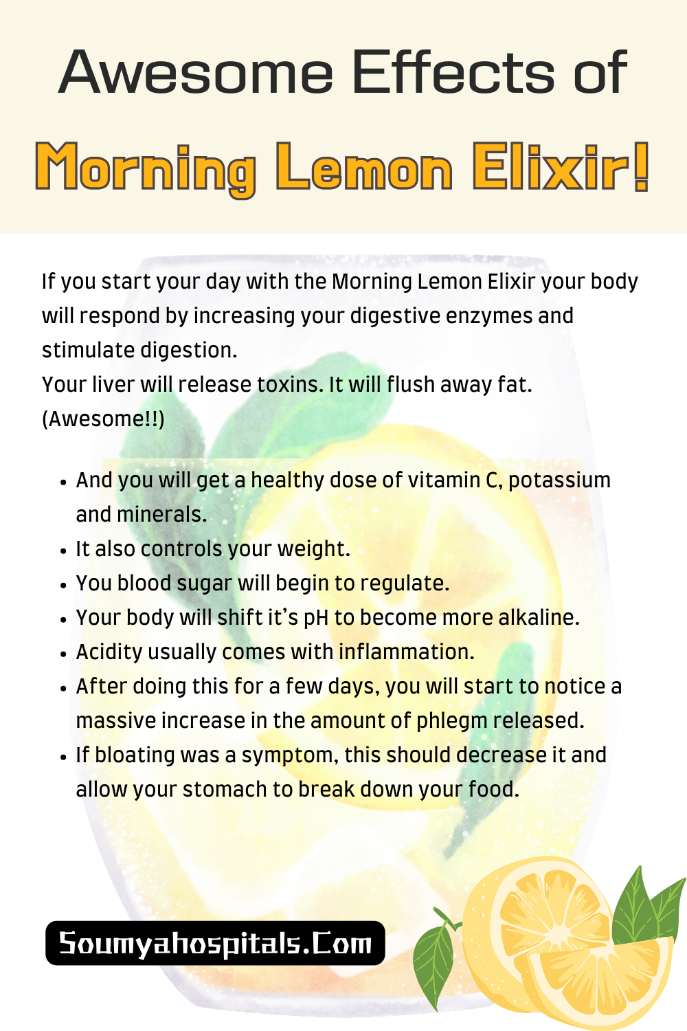 Awesome Effects of Morning Lemon Elixir!