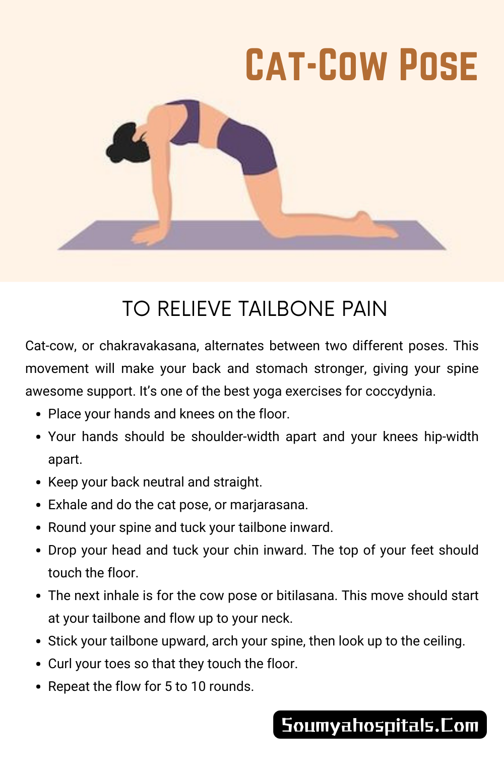 5 Yoga Poses That Relieve Tailbone Pain (Coccydynia) - soumyahospitals.com