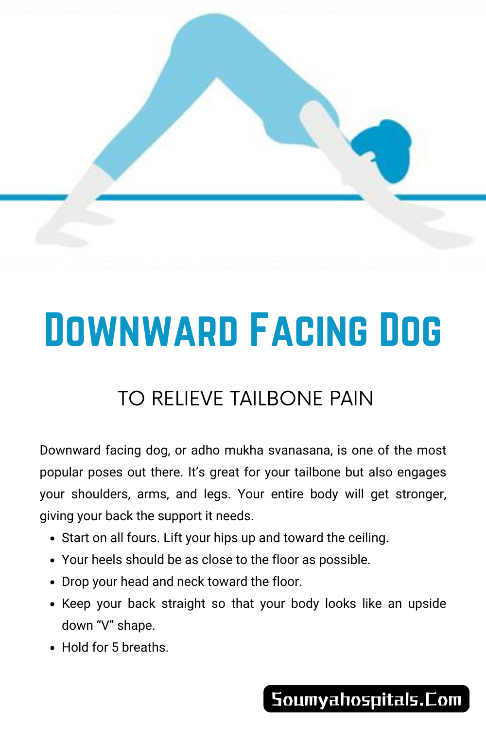 Downward Facing Dog to Relieve Tailbone Pain