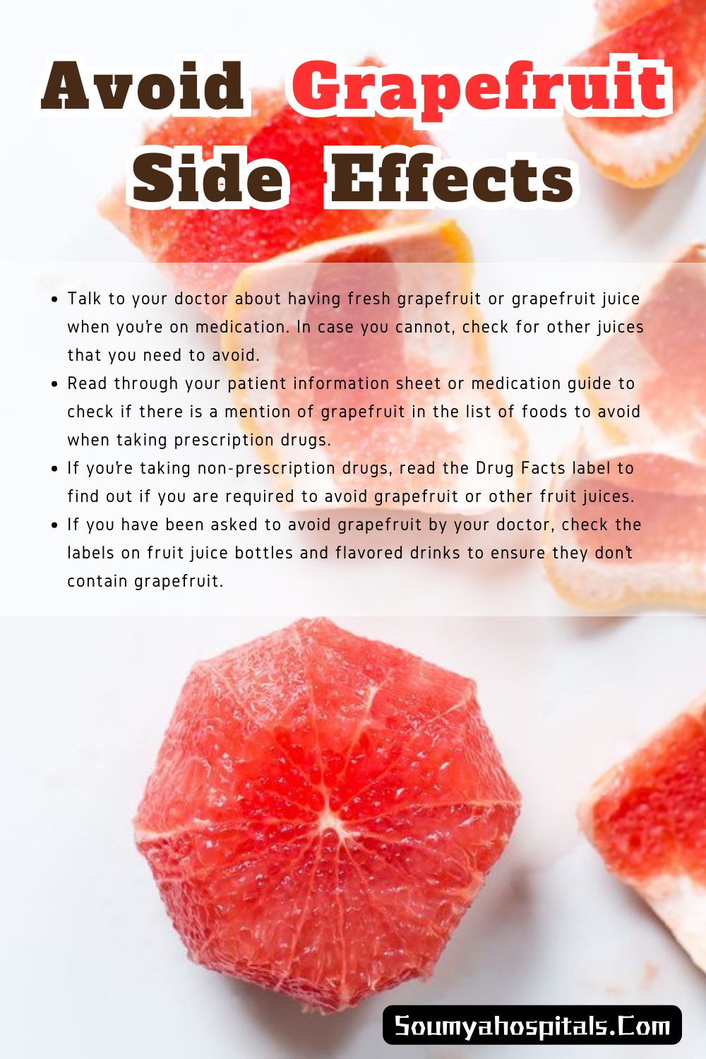 Safety Tips To Avoid Side Effects Of Grapefruit