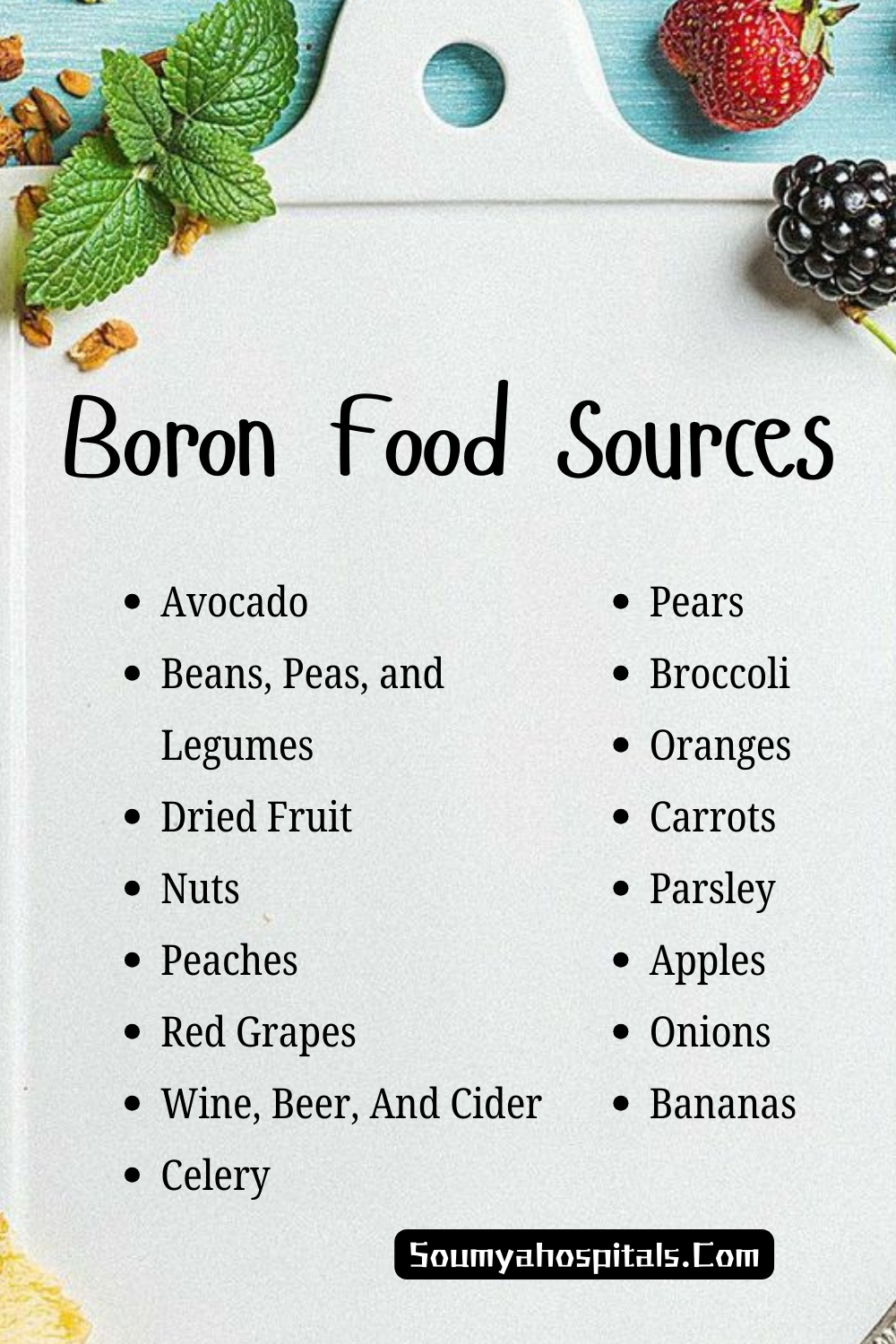 16 Food Sources To Get All the Boron You Need! - soumyahospitals.com