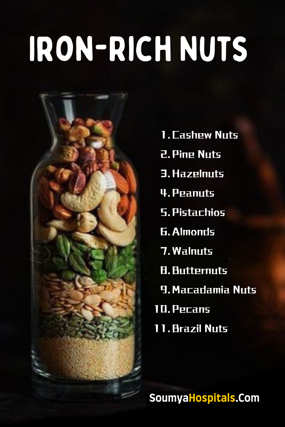 11 Iron-Rich Nuts You Should Munch On Regularly - soumyahospitals.com